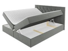 Veneti Americká dvojlôžková posteľ 160x200 SENSE 1 - béžovohnedá + topper ZDARMA