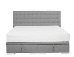 Veneti Čalúnená manželská posteľ s úložným priestorom 140x200 MARNE 1 - šedá