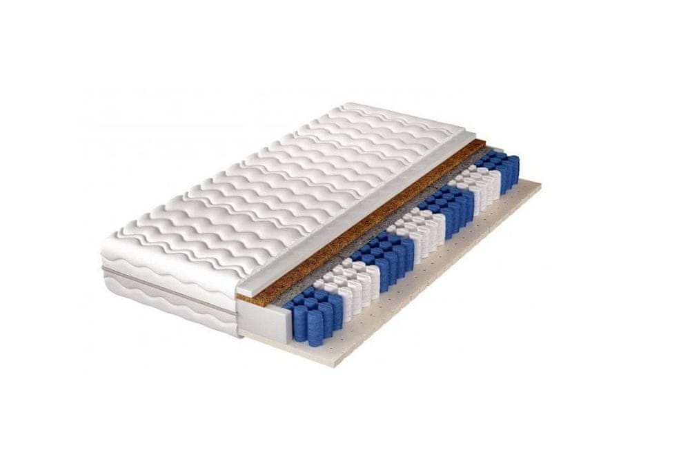 Veneti Obojstranný matrac so zónovou profiláciou a rozdielnou tuhosťou H3/H4 Novida, 80 x 200
