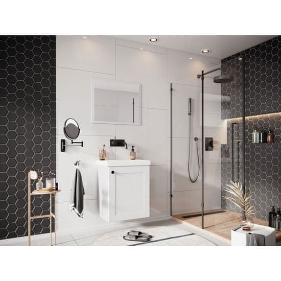 Veneti Kúpeľňový nábytok s umývadlom SYKE 4 - biely + sifón ZDARMA