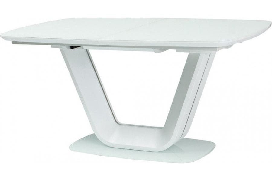 Veneti Rozkladací jedálenský stôl MARVIN - 160x90, matný biely