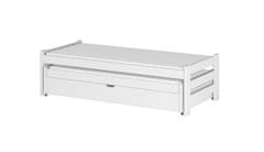 Veneti Detská rozkladacia posteľ EVONA - 90x190, biela