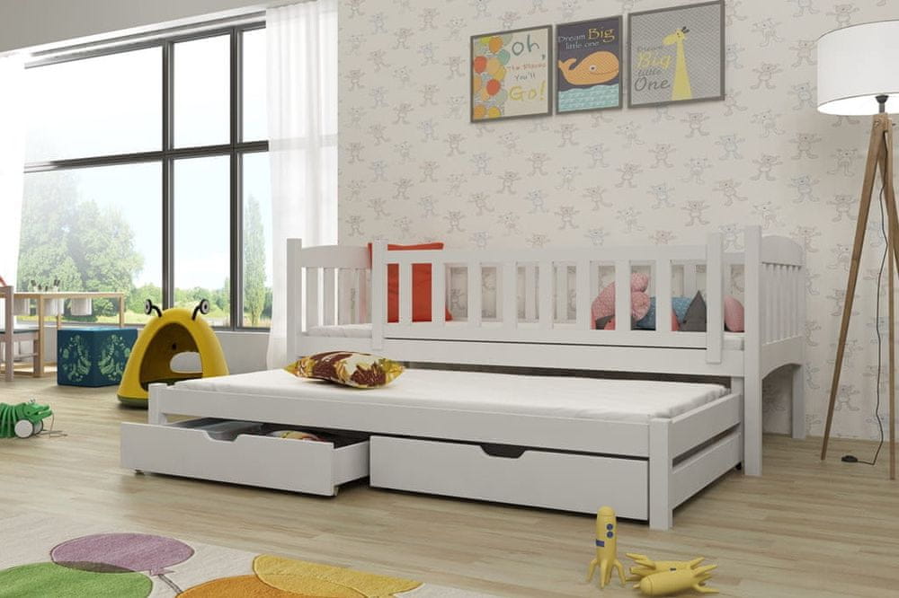 Veneti Detská posteľ 80x180 ADINA - biela