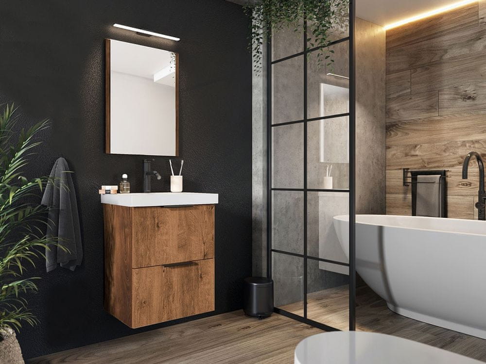 Veneti Kúpeľňový nábytok s umývadlom VECHTA 3 - dub lefkas