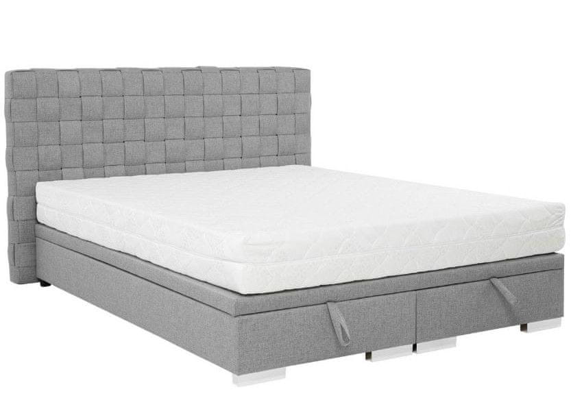 Veneti Kontinentálna manželská posteľ 140x200 EUTIN 2 - šedá