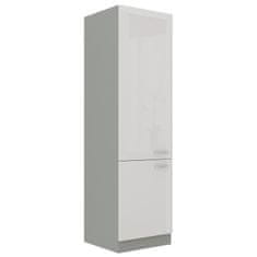 Veneti Skriňa na vstavanú chladničku ULLERIKE - šírka 60 cm, biela / šedá