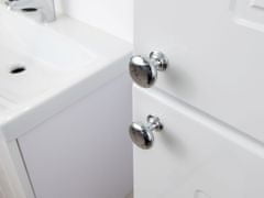 Veneti Kúpeľňová zostava ACHIM 2 - biela / lesklá biela + sifón ZDARMA