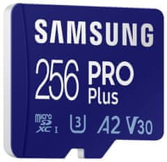 SAMSUNG pamäťová karta 256GB PRO Plus micro SDXC (č/z až 160/120MB/s) + USB adaptér