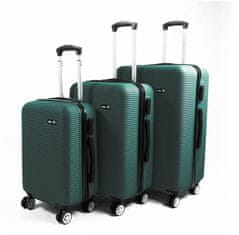 Aga Travel Sada cestovných kufrov MR4651 Tmavo zelená