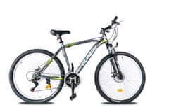 Olpran Horský bicykel 27.5 DRAKE SUS FULL DISC GENTLE čierna/zelená