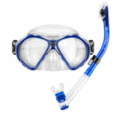Aropec Potápačský set maska a šnorchel MANTIS a ENERGY DRY modrá