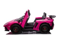 Lean-toys Lamborghini XXL batéria do auta A8803 ružová 24V