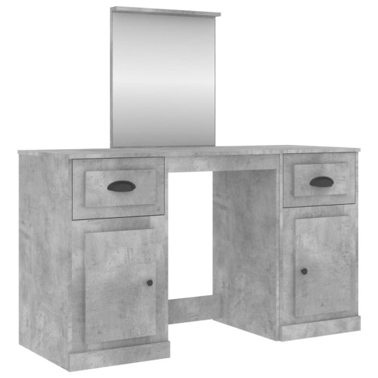 Vidaxl Toaletný stolík so zrkadlom 130x50x132,5 cm