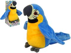 Lean-toys Interaktívny hovoriaci modrý papagáj opakujúci slová