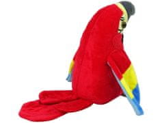Lean-toys Interaktívny hovoriaci červený papagáj opakujúci slová
