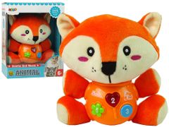 Lean-toys Interaktívne vzdelávacie melódie Orange Fox Sound Lullaby