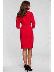 Style Dámske midi šaty Estrineve S242 červená XL