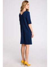 Style Stylove Dámske mini šaty Herzenes S113 námornícka modrá L