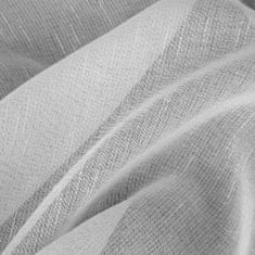 DESIGN 91 Hotová záclona Sonia biela s krúžkami - štruktúra jemného dažďa, š. 4 m x d. 2,5 m
