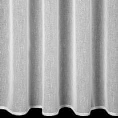 DESIGN 91 Hotová záclona Sonia biela s krúžkami - štruktúra jemného dažďa, š. 4 m x d. 1,45 m