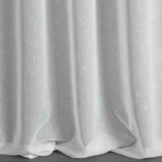 DESIGN 91 Hotová záclona s riasiacou páskou - Angela biela jemný dážď, š. 3,5 m x d. 2,5 m