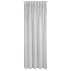 DESIGN 91 Hotová záclona s riasiacou páskou - Belissa biela, š. 1,4 m x d. 3 m