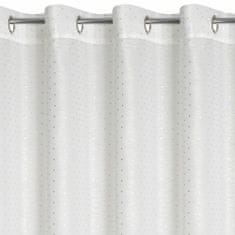 DESIGN 91 Hotová záclona s krúžkami - Sibel bielozlatá, š. 3 m x d. 1,6 m