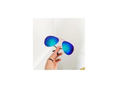 ShopJK Slnečné okuliare - pilotky - tyrkysové ok281wz1