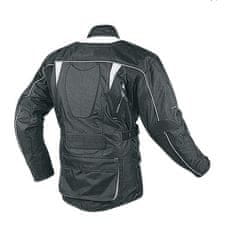 MAXX NF 2201 Textilná bunda dlhá čierno strieborná XXL
