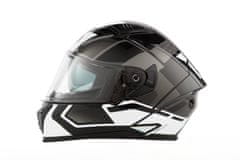 MAXX FF 985 extra veľká 3XL integrálna helma so slnečnou clonou čierno strieborná