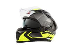 MAXX FF 985 extra veľká 3XL integrálna helma so slnečnou clonou čierno zelený reflex