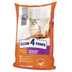 Club4Paws Premium CLUB 4 PAWS PREMIUM «podpora Zdravia Vylučujúceho Moč Systému».14KG Kompletné Suché Krmivo Pre Dospelé Mačky.