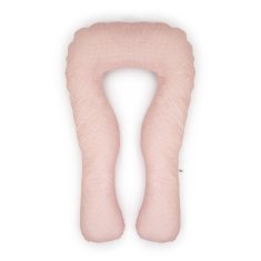 Flumi U-tvarované ružové Polka Dot tehotenský vankúš