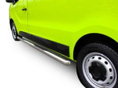 J&J Automotive Bočné nerezové rámy pre Renault Traffic / OPEL Vivaro /T5 SWB 2002-2011