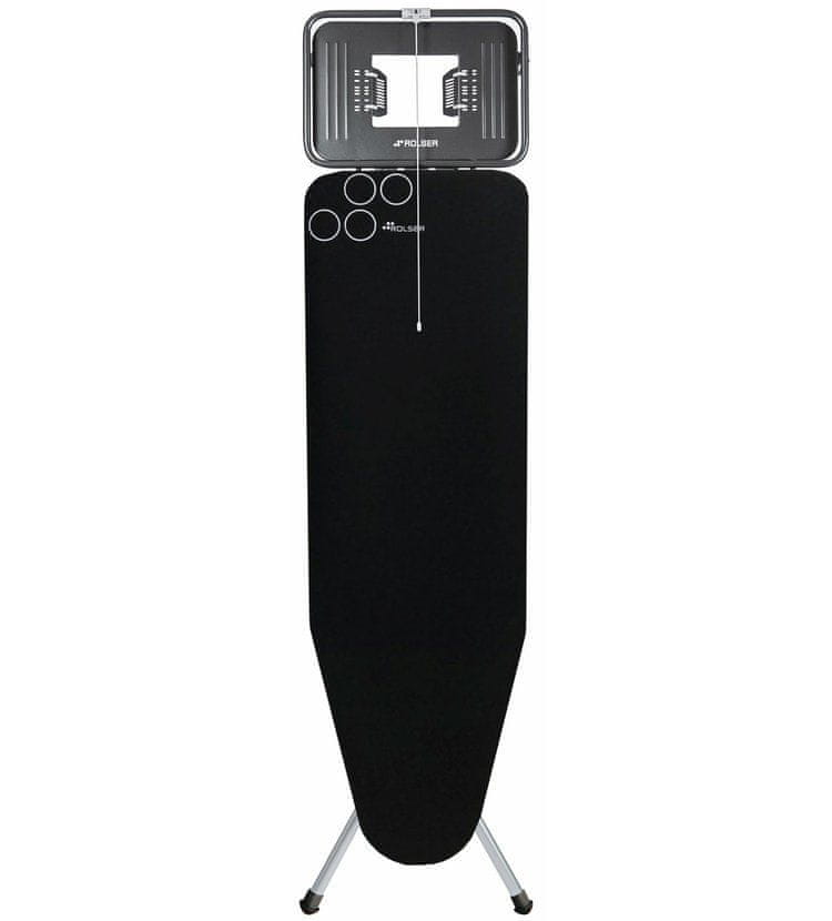 Rolser Žehliaca doska K-TRES L, 120×38 cm, pre parné žehličky, čierna