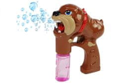 Lean-toys Pištoľ na mydlové bubliny Bulldog dog