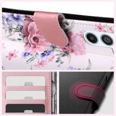 Tech-protect Wallet knižkové puzdro na Samsung Galaxy A54 5G, blossom flower