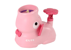 Lean-toys Arkádová hra Catch Frisbee Elephant Catapult Pink