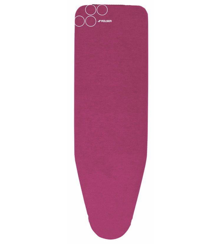 Rolser Poťah na žehliacu dosku 110×32 cm, veľ. poťahu S 120×42 cm, ružový