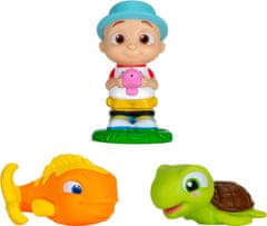 CoComelon Šplechacia hračka do kúpeľa JJ, ryba a korytnačka