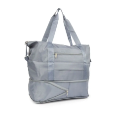 Alum online Skladacia cestovná taška s veľkým úložným priestorom - sivá