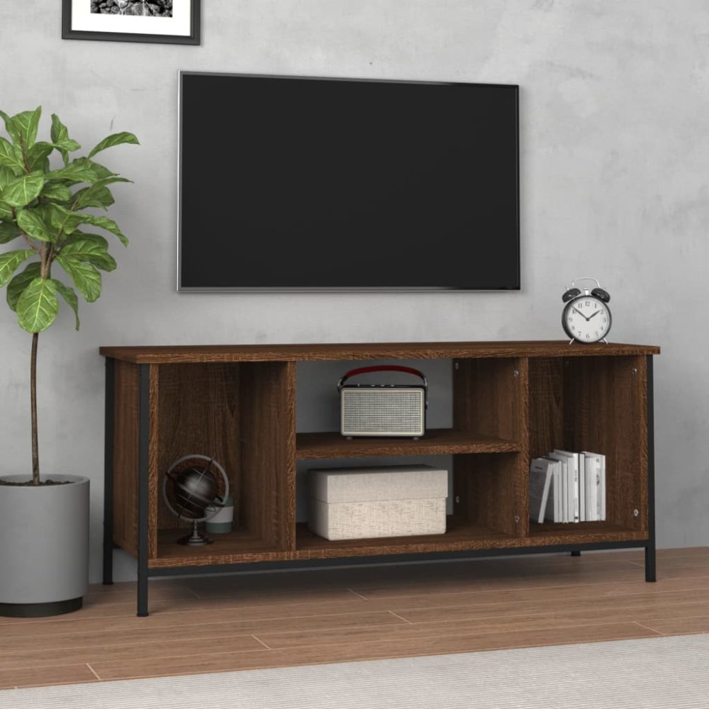 Vidaxl TV skrinka hnedý dub 102x35x45 cm kompozitné drevo