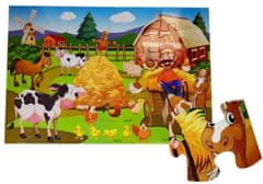 Lean-toys Puzzle Zviera z farmy 48 dielikov