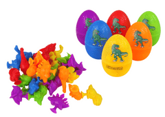 Lean-toys Dinosaurie vajcia Gumové prísavné figúrky