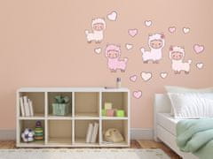 Dimex - Dekoračné nálepky na stenu Ružové lamičky - 50 x 70 cm