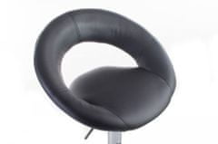G21 Barová stolička Orbita koženková black 60023092