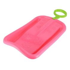 Baby Mix Sánkovací klzák s pohyblivou rukoväťou SNOW ARROW 74 cm ružový