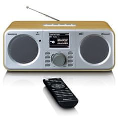 LENCO DIR-141WD Internetowe radio stereo z tunerem FM i DAB+ oraz odbiornikiem i nadajnikiem Bluetooth
