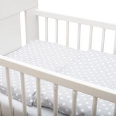 NEW BABY 2-dielne posteľné obliečky 90/120 cm sivé s bodkami