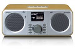 LENCO DIR-141WD Internetowe radio stereo z tunerem FM i DAB+ oraz odbiornikiem i nadajnikiem Bluetooth